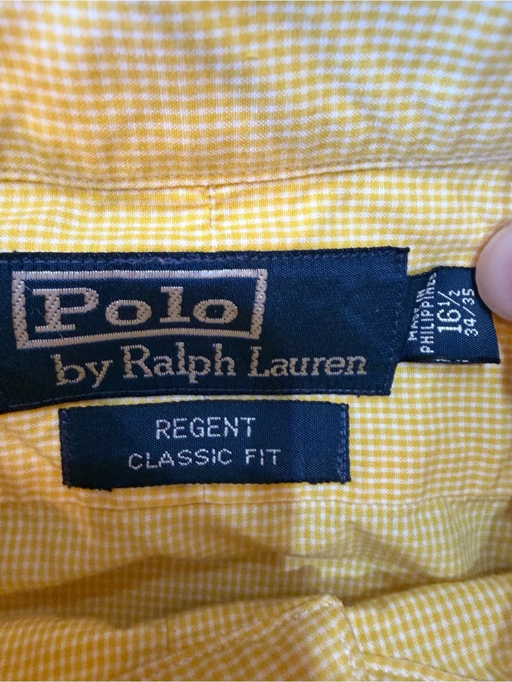 Polo Ralph Lauren collar bottom